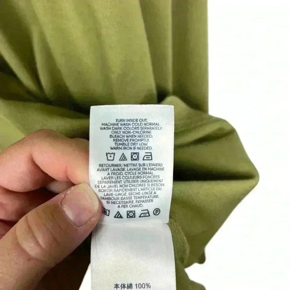 Land’s End Long Sleeve Polo Solid Traditional Army Green | Size XL - Picture 6 of 6